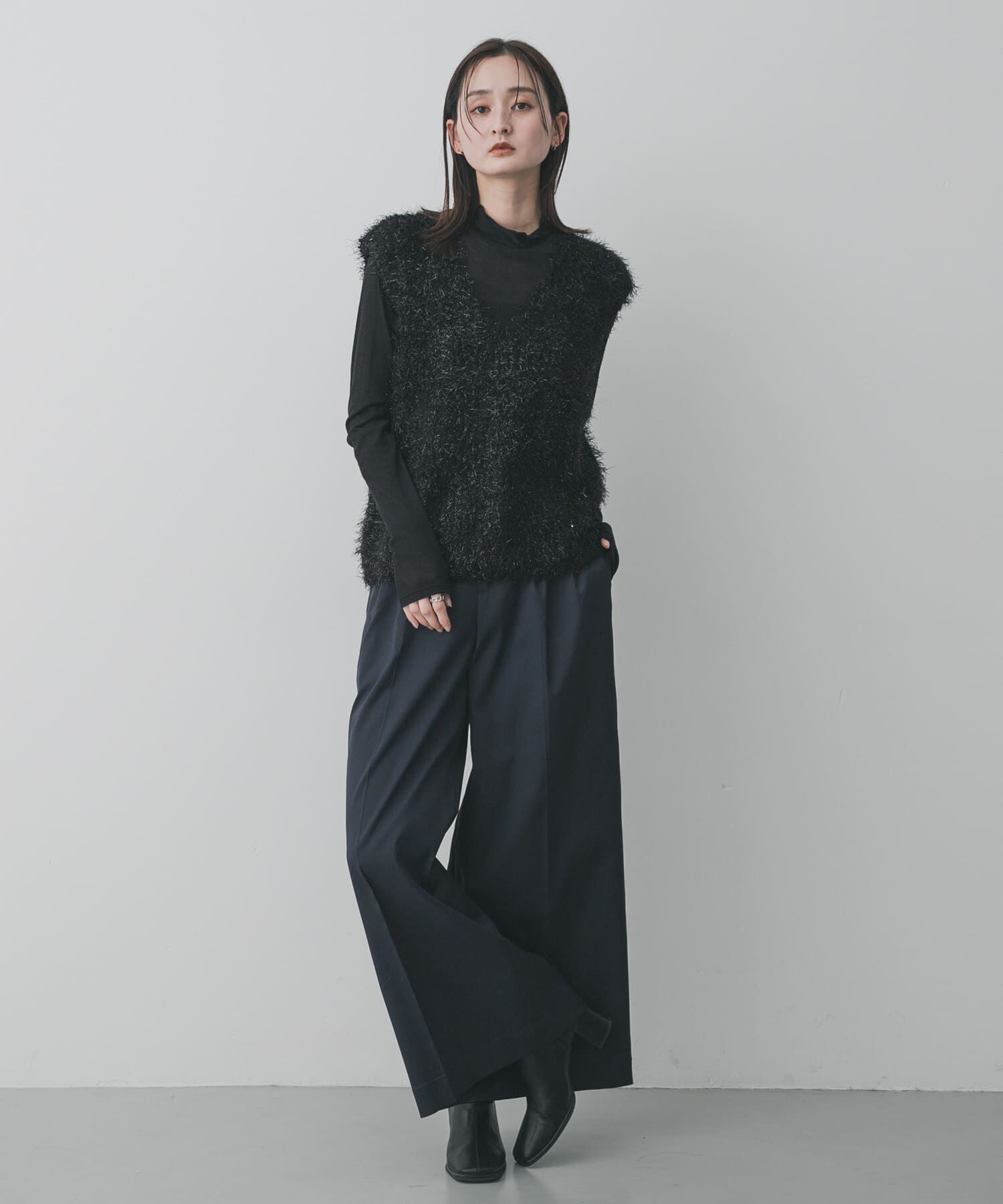 SENSE OF PLACE by URBAN RESEARCH「モールフェザーニットベスト」|ベスト・ジレ|