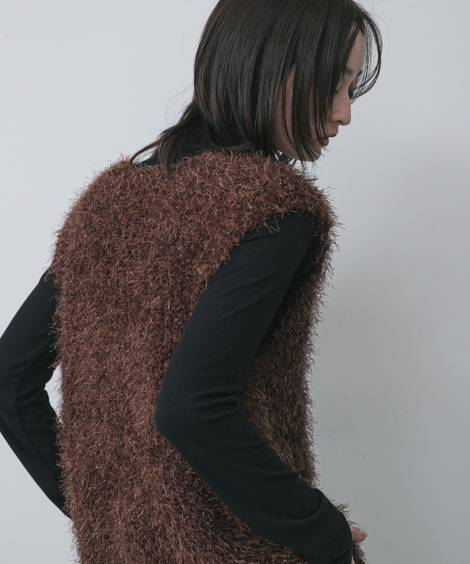 SENSE OF PLACE by URBAN RESEARCH「モールフェザーニットベスト」|ベスト・ジレ|