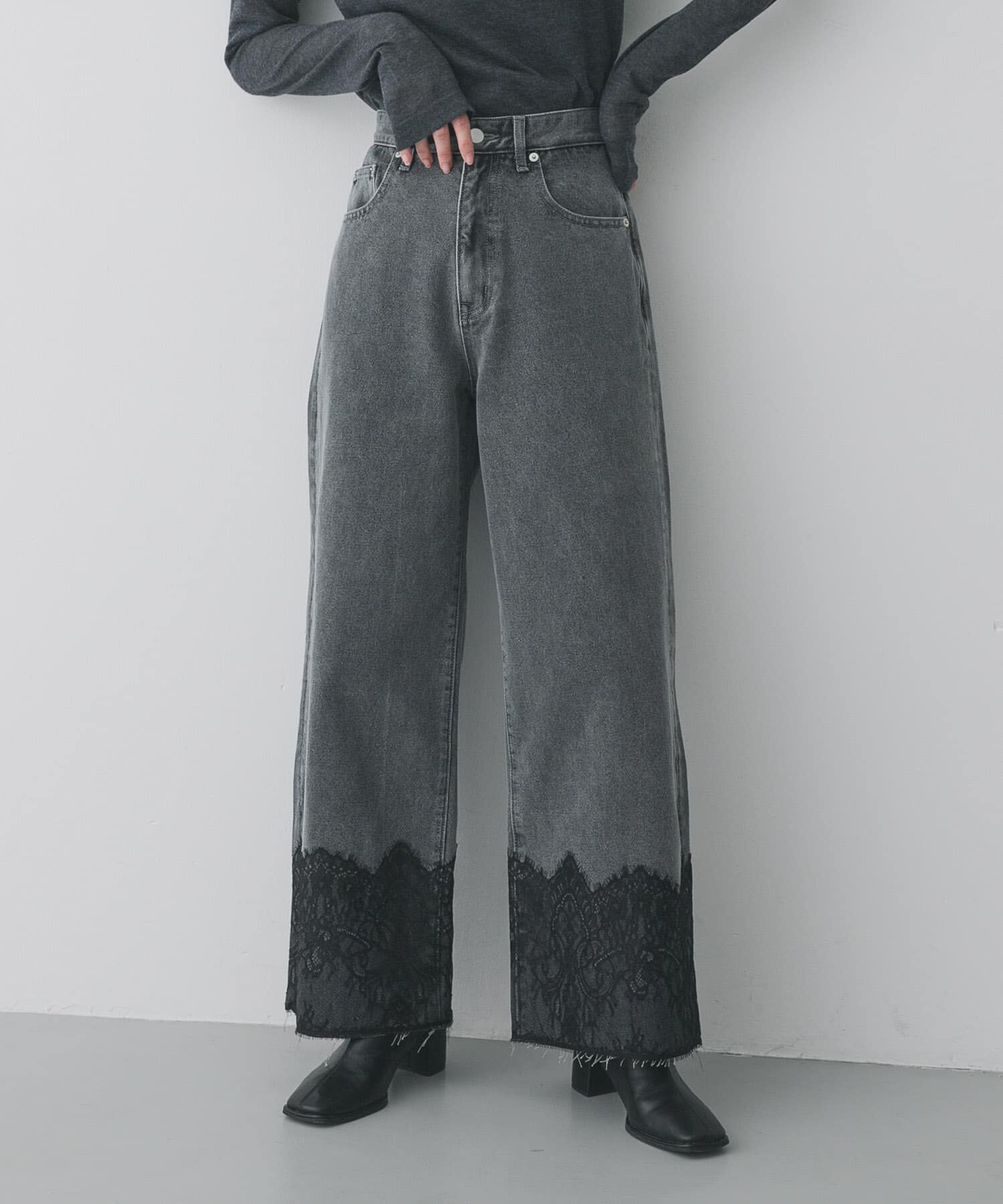 SENSE OF PLACE by URBAN RESEARCH「レースドッキングデニムパンツ」|その他|