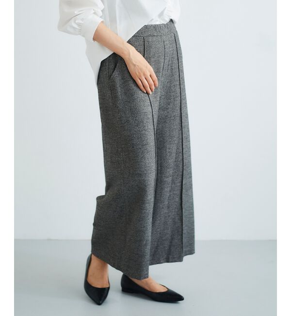 le.coeur blanc「ツイードライクワイドクロップドパンツ」|その他|