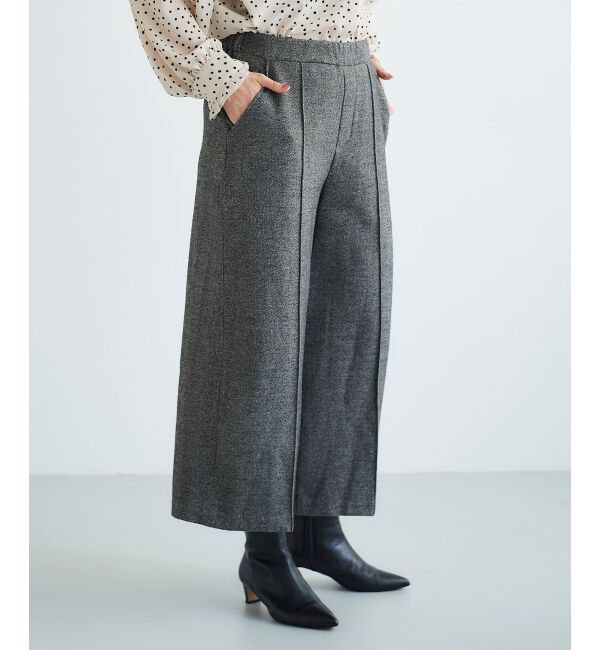 le.coeur blanc「ツイードライクワイドクロップドパンツ」|その他|