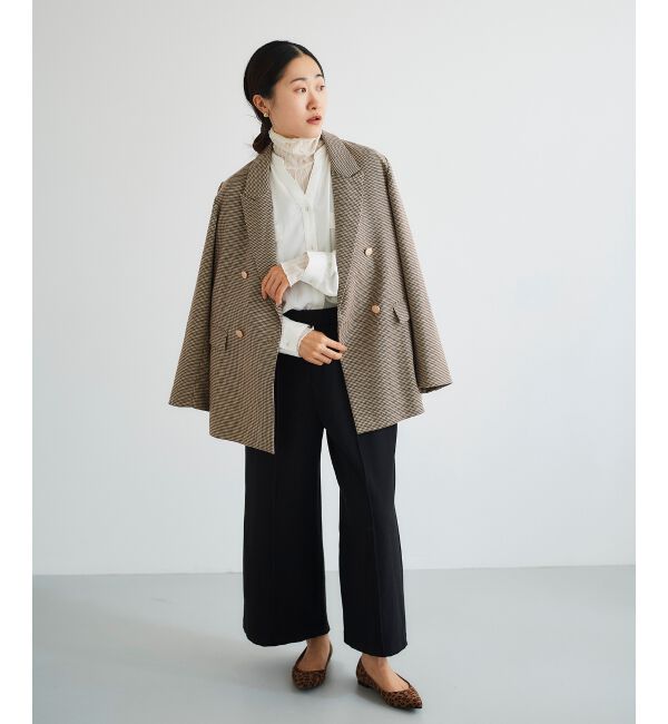 le.coeur blanc「ツイードライクワイドクロップドパンツ」|その他|