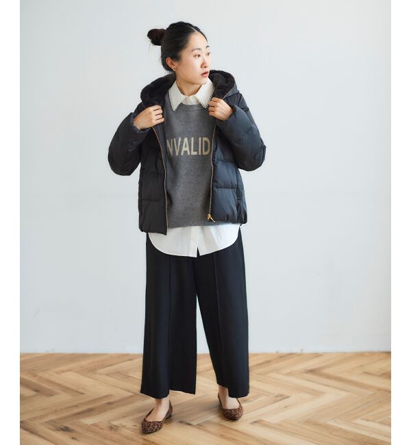 le.coeur blanc「ツイードライクワイドクロップドパンツ」|その他|