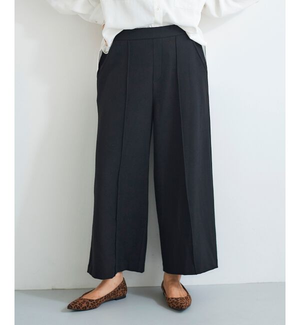 le.coeur blanc「ツイードライクワイドクロップドパンツ」|その他|