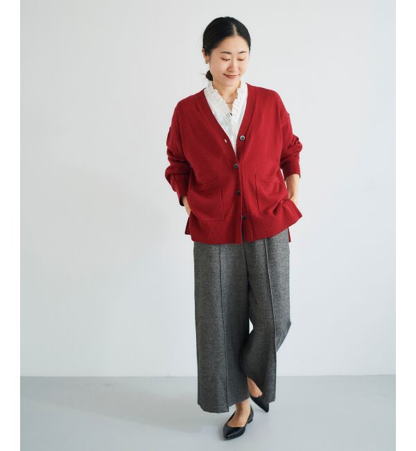 le.coeur blanc「ツイードライクワイドクロップドパンツ」|その他|