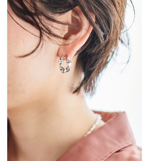 le.coeur blanc「ニュアンスサークルピアス」|ピアス|