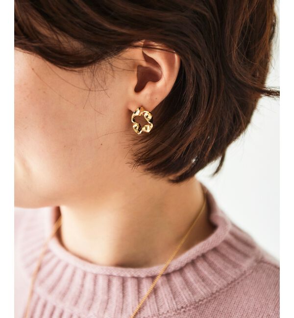 le.coeur blanc「ニュアンスサークルピアス」|ピアス|