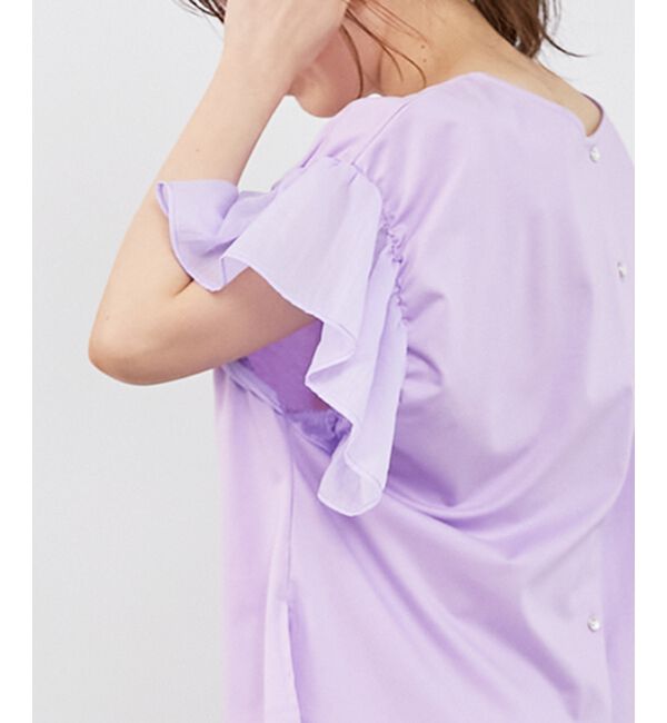  「コットンシルケットコンビカットプルオーバー」|プルオーバー|