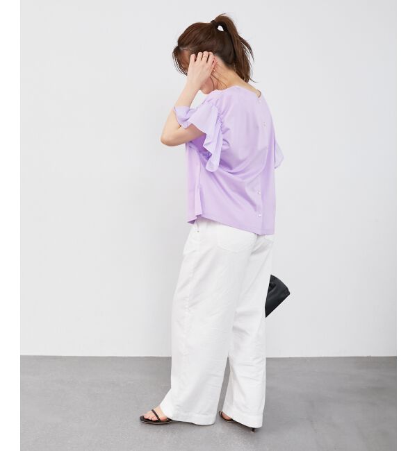  「コットンシルケットコンビカットプルオーバー」|プルオーバー|