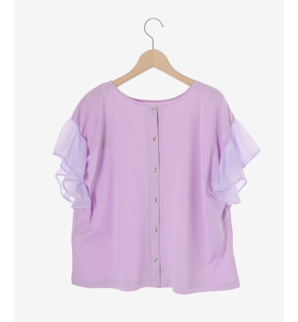  「コットンシルケットコンビカットプルオーバー」|プルオーバー|