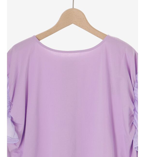  「コットンシルケットコンビカットプルオーバー」|プルオーバー|