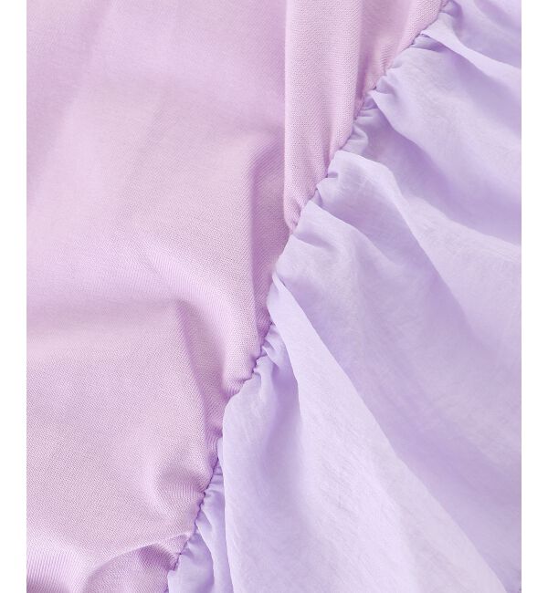  「コットンシルケットコンビカットプルオーバー」|プルオーバー|