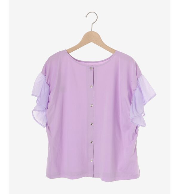  「コットンシルケットコンビカットプルオーバー」|プルオーバー|