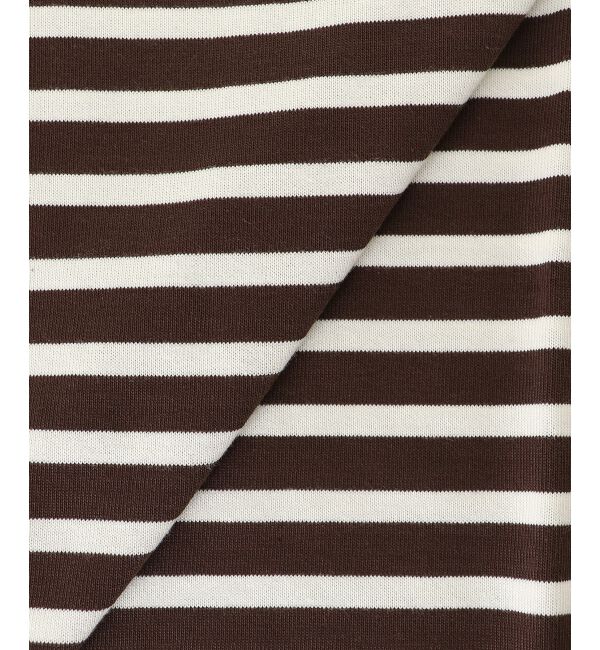  「《手洗い可能》ボーダー5分袖ワイドプルオーバー」|プルオーバー|