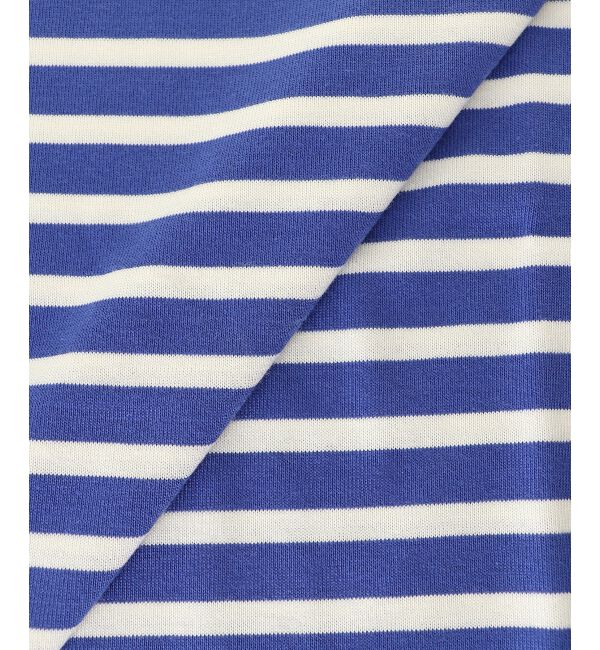  「《手洗い可能》ボーダー5分袖ワイドプルオーバー」|プルオーバー|