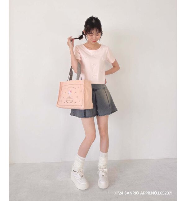 MAJESTICLEGON「ハローキティ パールリボンT」|Tシャツ・カットソー|