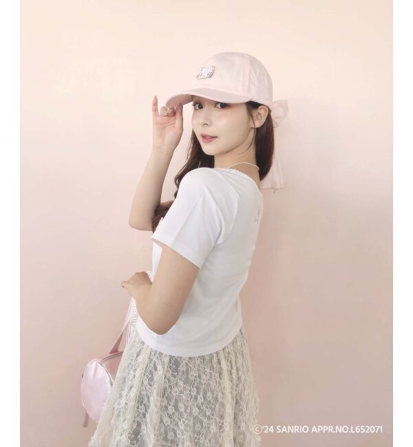 MAJESTICLEGON「ハローキティ パールリボンT」|Tシャツ・カットソー|