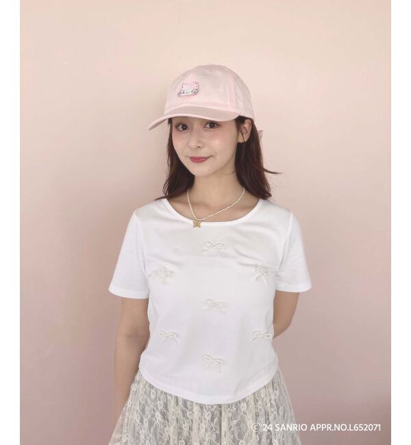 MAJESTICLEGON「ハローキティ パールリボンT」|Tシャツ・カットソー|