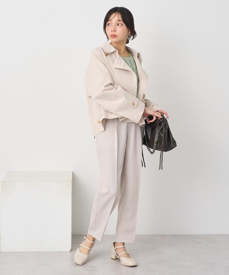 earth music&ecology「ショートトレンチコート」|トレンチコート|