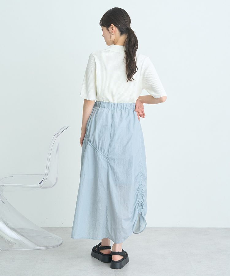 earth music&ecology「ドロストギャザースカート」|スカート|