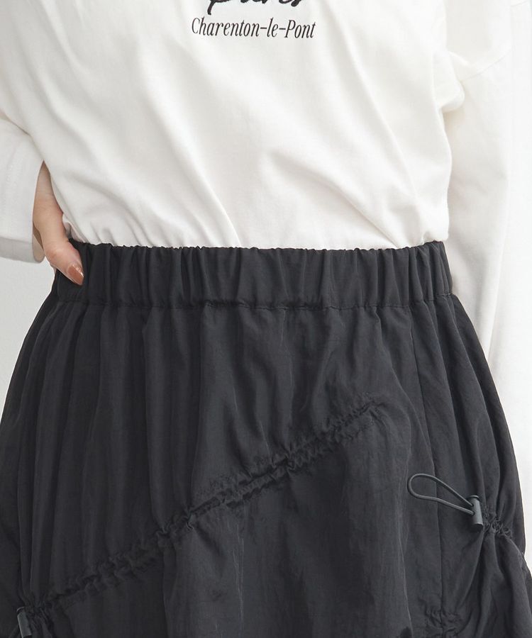 earth music&ecology「ドロストギャザースカート」|スカート|
