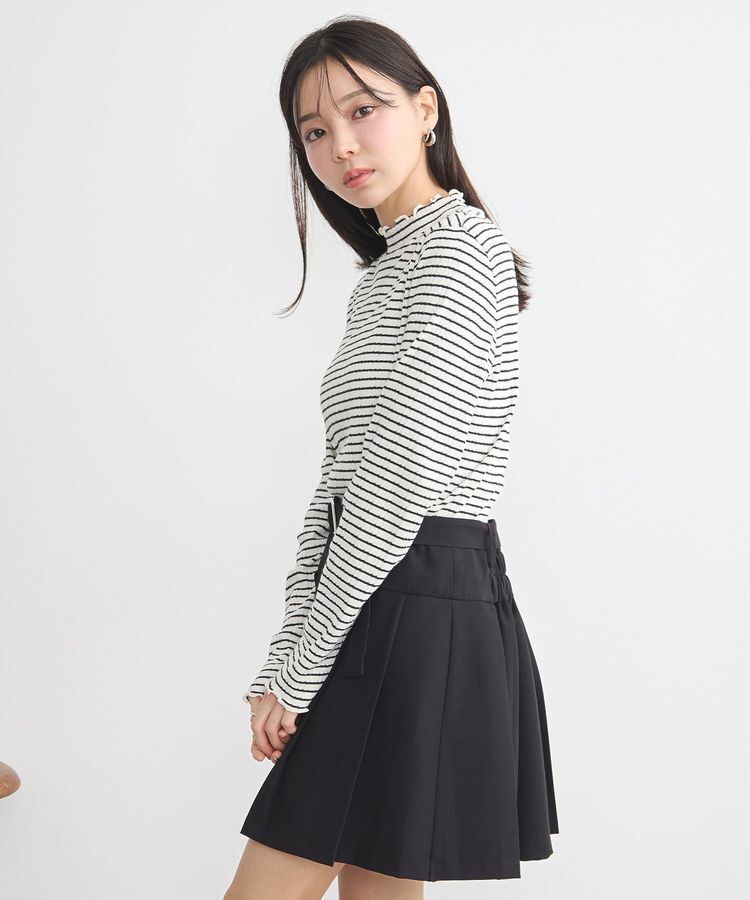 earth music&ecology「ランダムチェーンリブハイネックプルオーバー」|Tシャツ・カットソー|