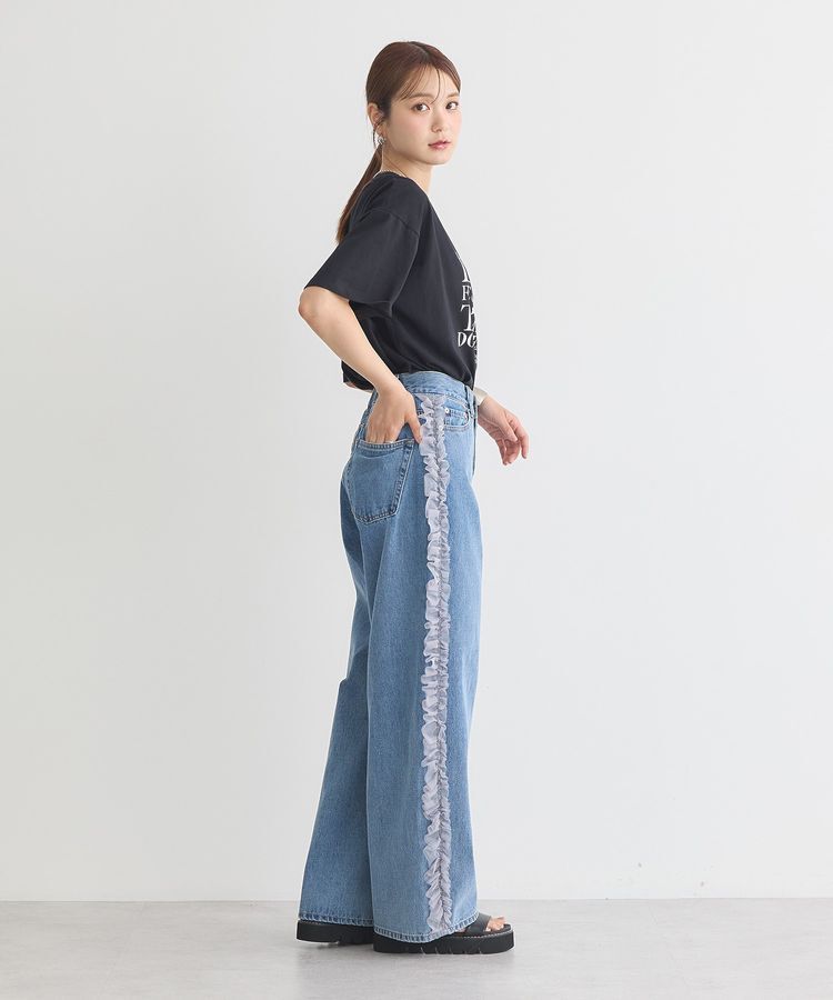 earth music&ecology「アソートプリントレギュラースリットTee」|Tシャツ・カットソー|