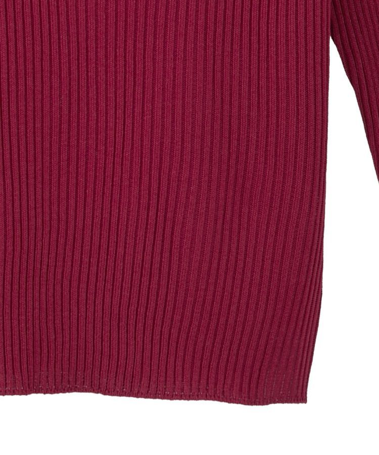 earth music&ecology「スクエアホルターネックリブプルオーバー」|ニット・セーター|