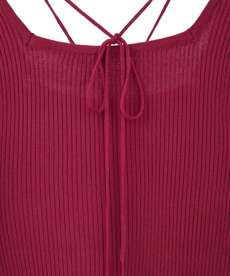 earth music&ecology「スクエアホルターネックリブプルオーバー」|ニット・セーター|