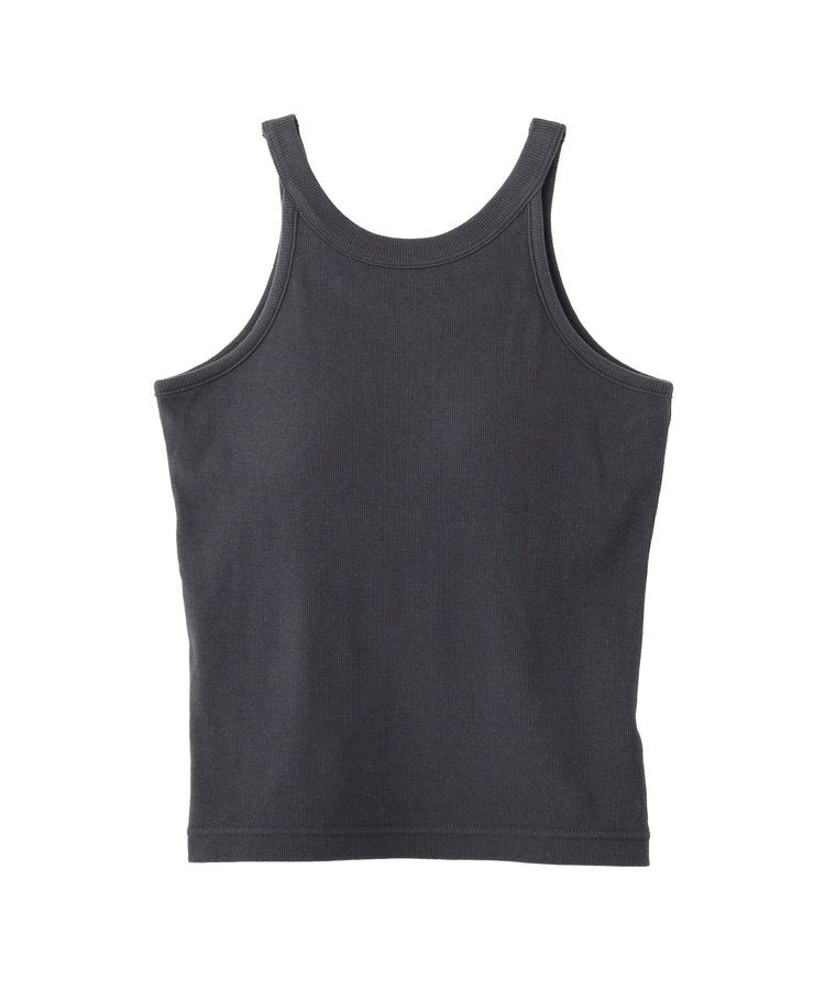 earth music&ecology「アメスリテレコタンクトップ」|キャミソール|Charcoal Gray