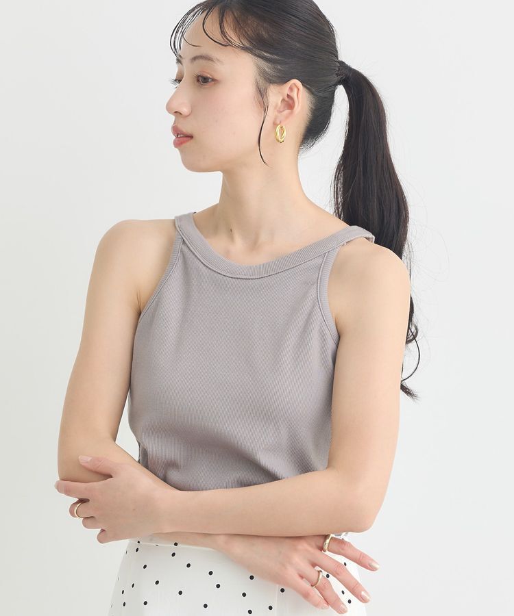 earth music&ecology「アメスリテレコタンクトップ」|キャミソール|Mocha