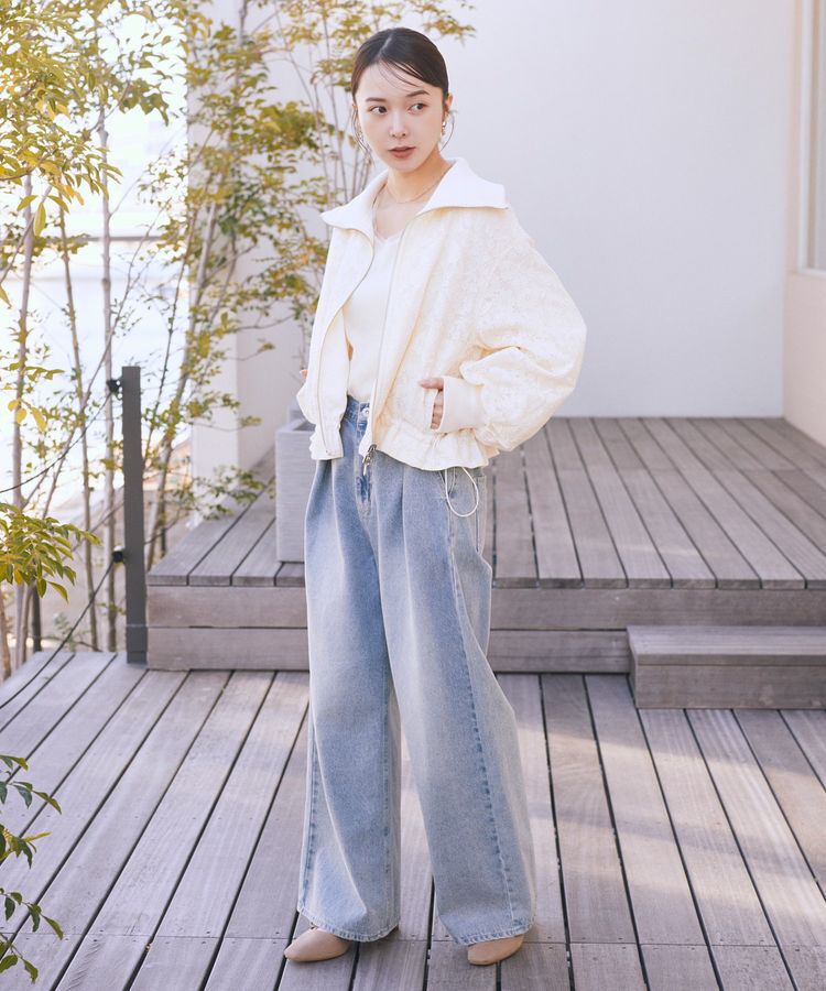 earth music&ecology「エッジチュールラメテレコタンクトップ」|キャミソール|