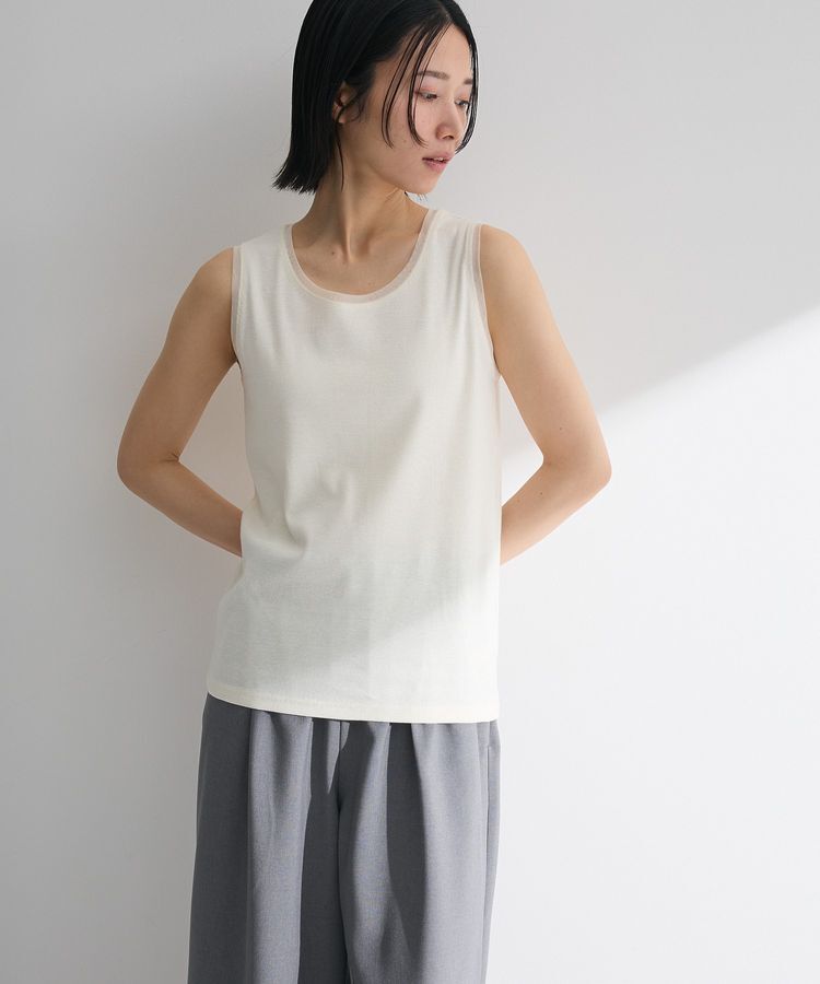 Green Parks「チュールドッキングタンクトップ」|インナー|