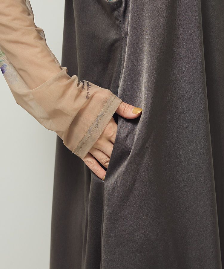 Green Parks「前後2WAYサテンキャミワンピース」|ワンピース|