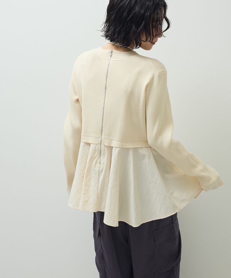 Green Parks「・ELENCARE DUE ハイブリットハイネックニット」|ニット・セーター|Ivory