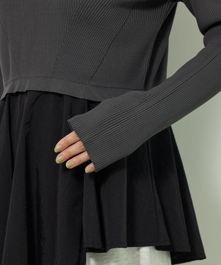 Green Parks「・ELENCARE DUE ハイブリットハイネックニット」|ニット・セーター|