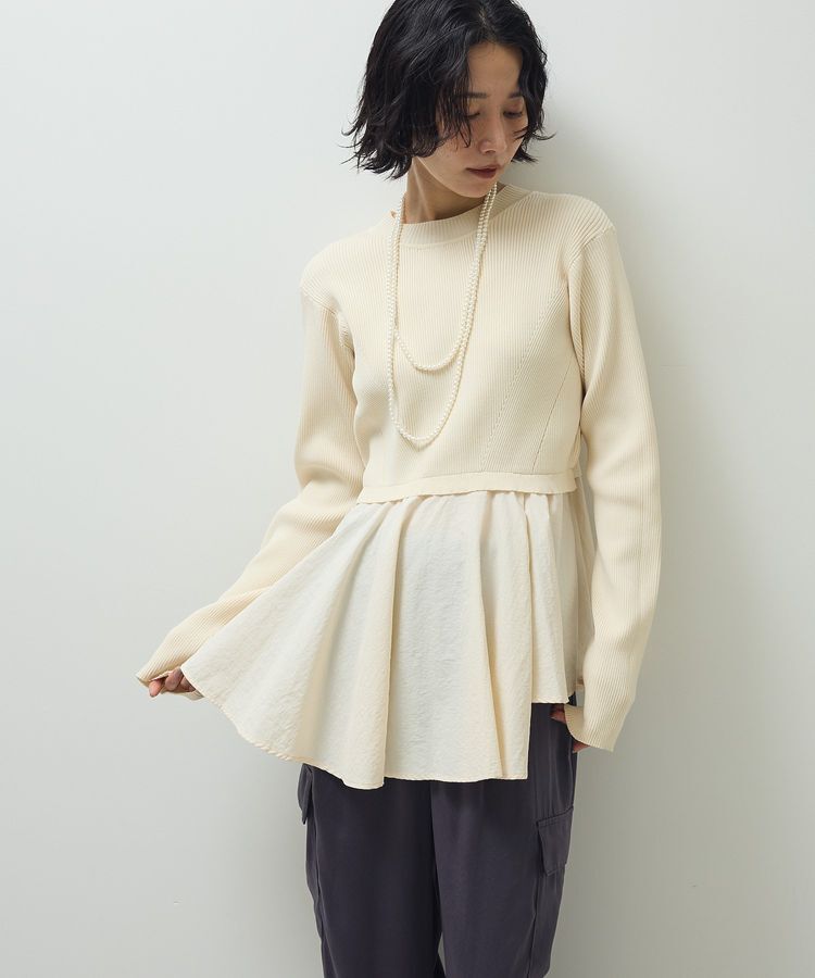 Green Parks「・ELENCARE DUE ハイブリットハイネックニット」|ニット・セーター|