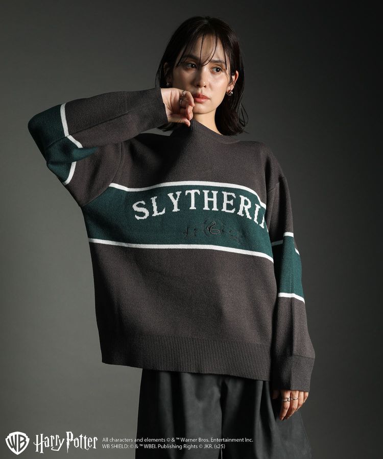 Green Parks「ハリー・ポッター/ジャガードラインニット」|ニット・セーター|Charcoal Gray