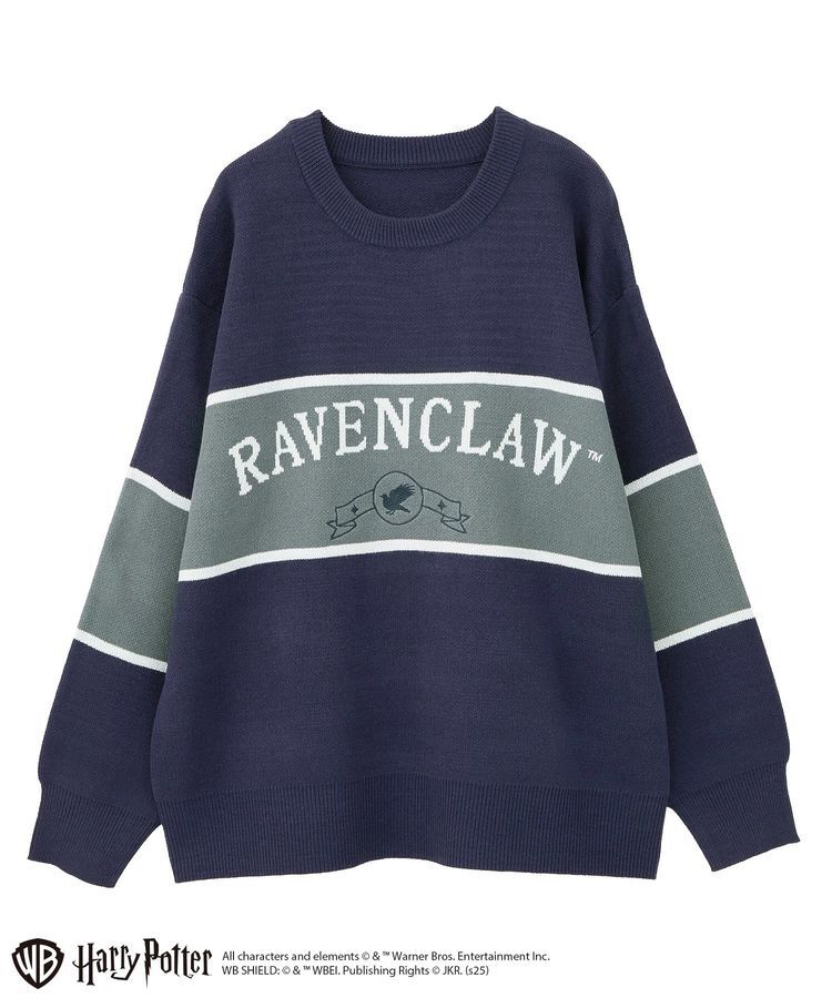 Green Parks「ハリー・ポッター/ジャガードラインニット」|ニット・セーター|Navy