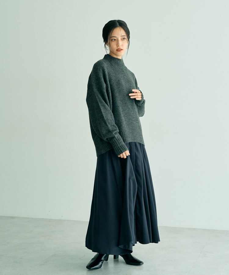 YECCA VECCA「タックデザインシャツワンピース」|ワンピース|