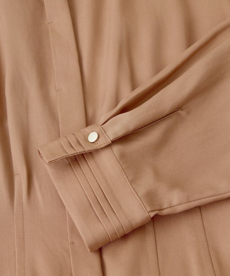 YECCA VECCA「タックデザインシャツワンピース」|ワンピース|