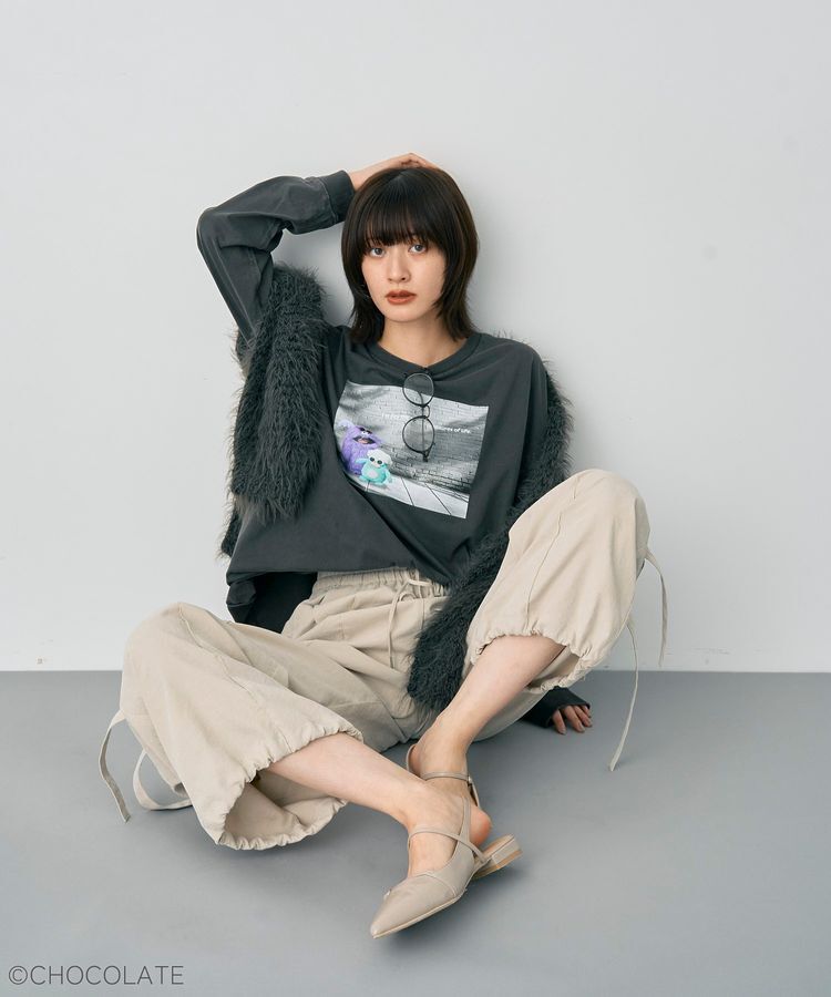 YECCA VECCA「【Whippi&Wrappi】プリントロンTee①」|Tシャツ・カットソー|