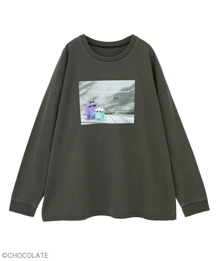 YECCA VECCA「【Whippi&Wrappi】プリントロンTee①」|Tシャツ・カットソー|