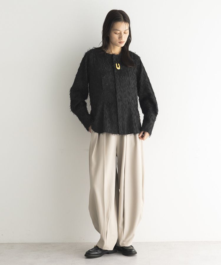 GARAGE OF GOOD CLOTHING「ジャガードタックブラウス」|シャツ・ブラウス|