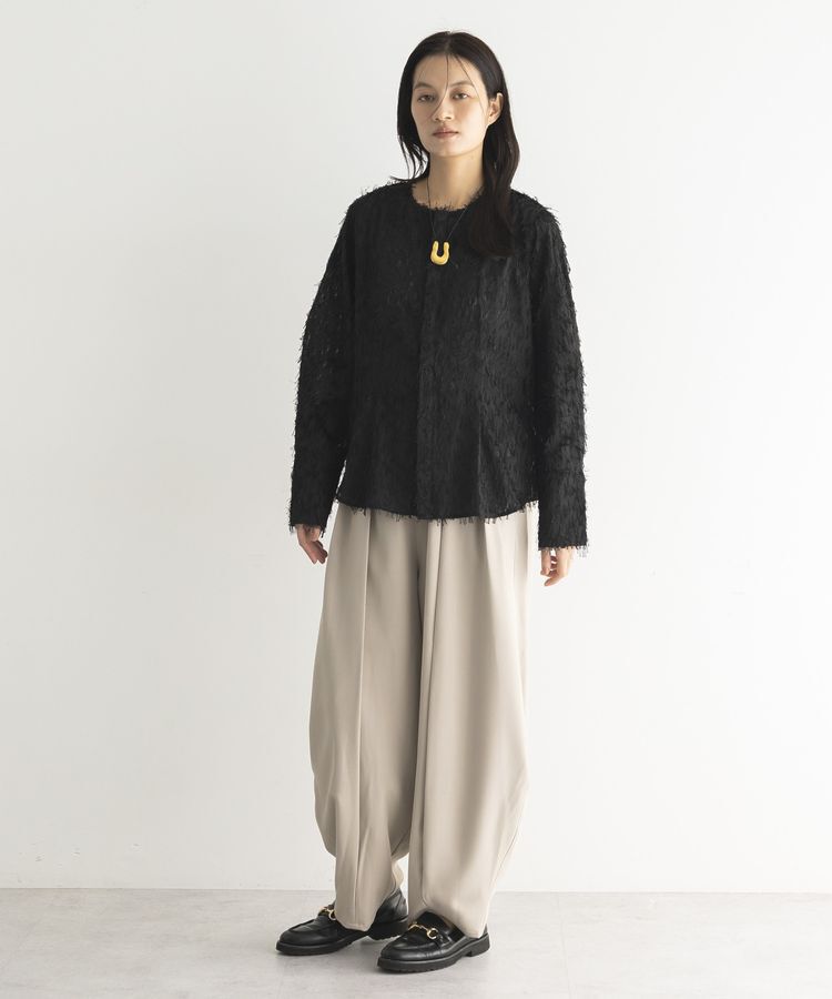 GARAGE OF GOOD CLOTHING「ジャガードタックブラウス」|シャツ・ブラウス|