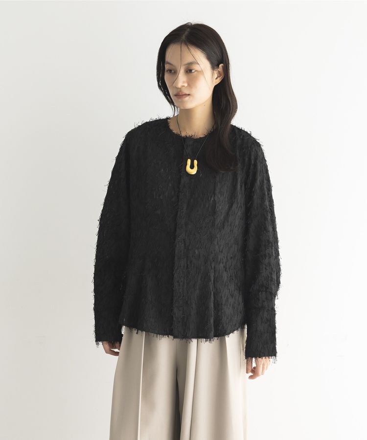 GARAGE OF GOOD CLOTHING「ジャガードタックブラウス」|シャツ・ブラウス|