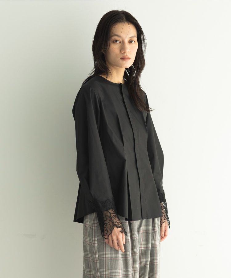 GARAGE OF GOOD CLOTHING「ムジレースカフスタックブラウス」|シャツ・ブラウス|