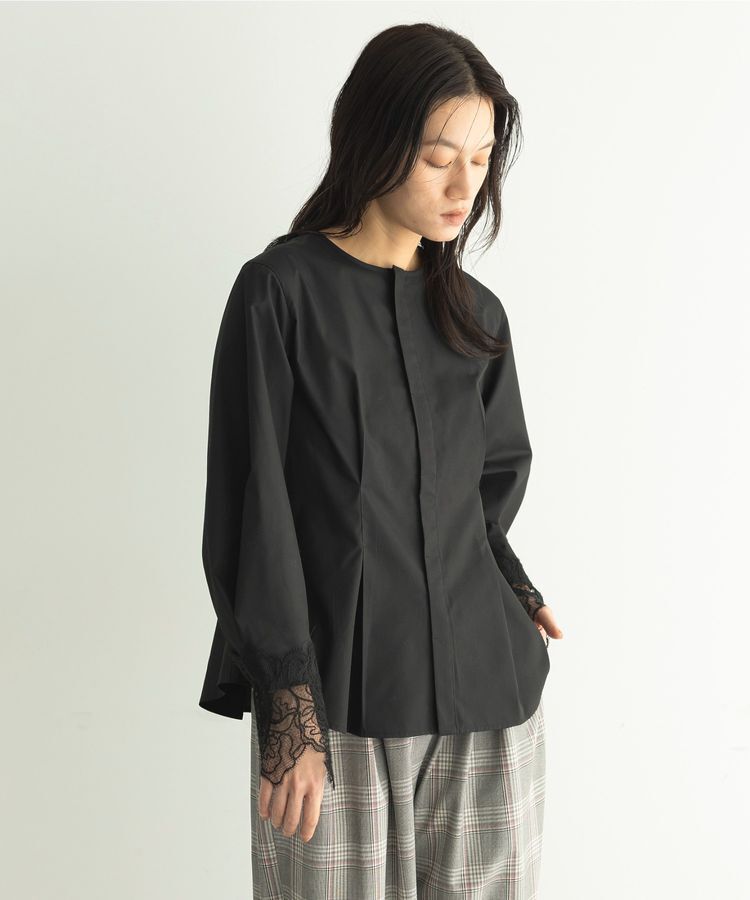 GARAGE OF GOOD CLOTHING「ムジレースカフスタックブラウス」|シャツ・ブラウス|