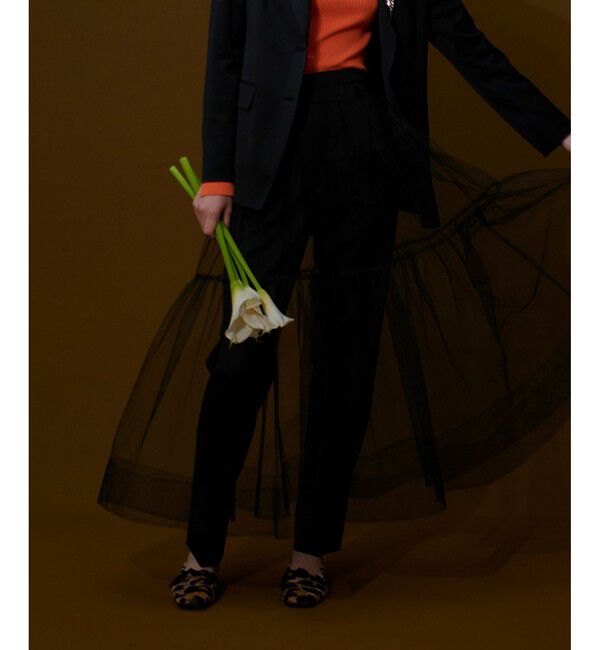 allureville「クロップドテーパードパンツ」|チノ|