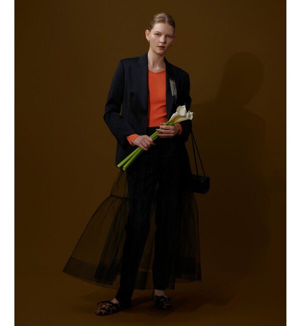 allureville「クロップドテーパードパンツ」|チノ|